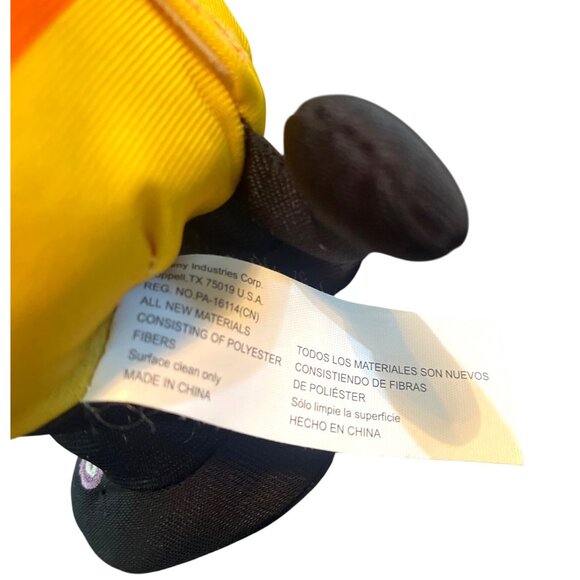 Gemmy Halloween Candy Corn Black Cat Singing Dancing Plush 6.5" - Picture 5 of 7